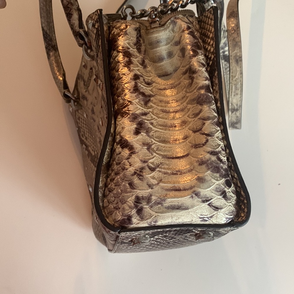 Michael Kors Metallic Gold & Black Python Embosse… - image 4